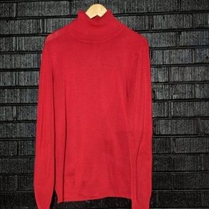 Calvin Klein red turtleneck sweater Medium